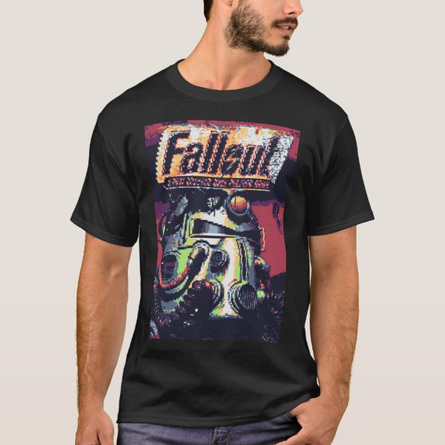 Camiseta Retro Fallout Piel Cover family family (Frente)