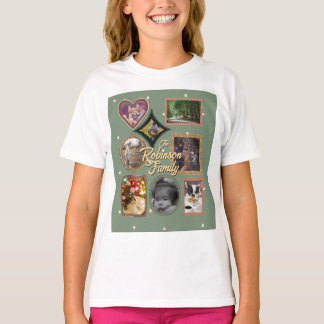 Camiseta Retro Family 8 Photo Collage CUSTOM