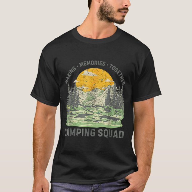 Camiseta Retro Family Camng Crew Est 2025 Camper Camp Camng (Frente)