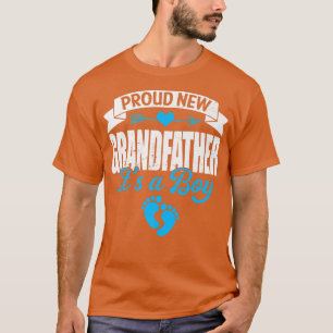 Camiseta Retro Family Proud New Grandfather It's A Boy Gend