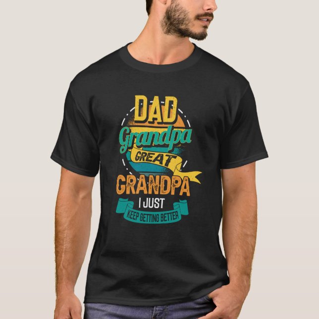Camiseta Retro Father's day saying for your Daddy and grand (Frente)