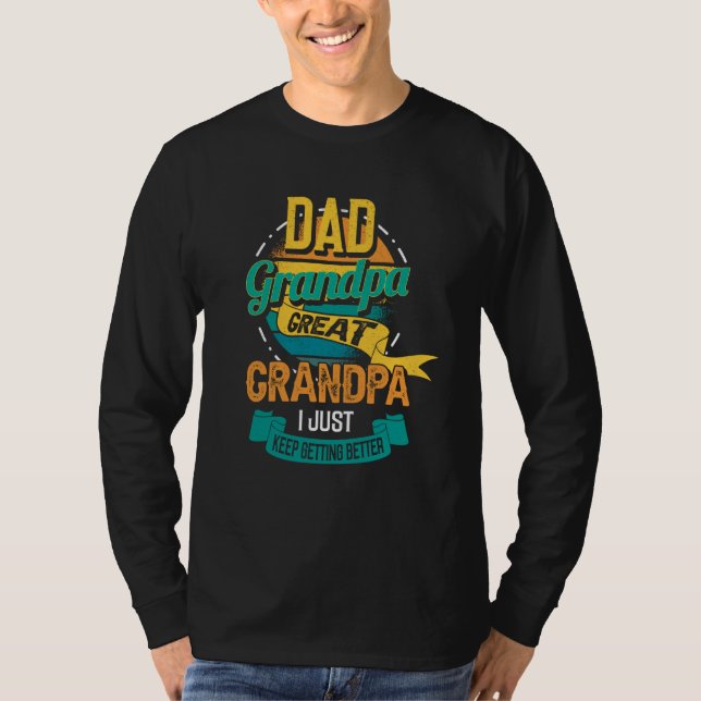 Camiseta Retro Father's day saying for your Daddy and grand (Frente)