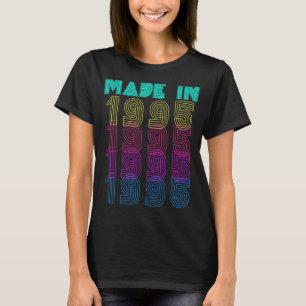 Camiseta Retro Feito Em 1995, 27º 27º Aniversário, anos 80