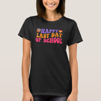 Camiseta Retro Feliz Dia Passado Da Escola Daisy Flower Tea