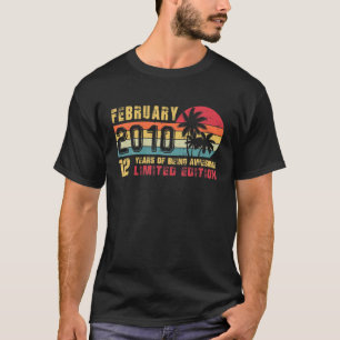 Camiseta Retro Fevereiro De 2010 12 Anos Antiga Edição Li