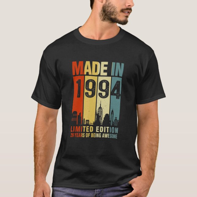 Camiseta Retrô Fez Em 1994 29 Anos De Esforço (Frente)