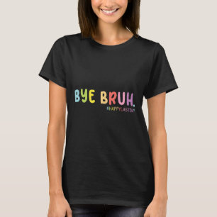 Camiseta Retrô Fim Do Ano Escolar Feliz No Último Dia De Ve