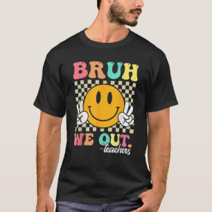 Camiseta Retrô Fim Do Ano Escolar Professor Summer Bruh