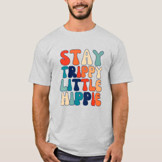 Camiseta Retro Fique Trippy Hippie Pequeno