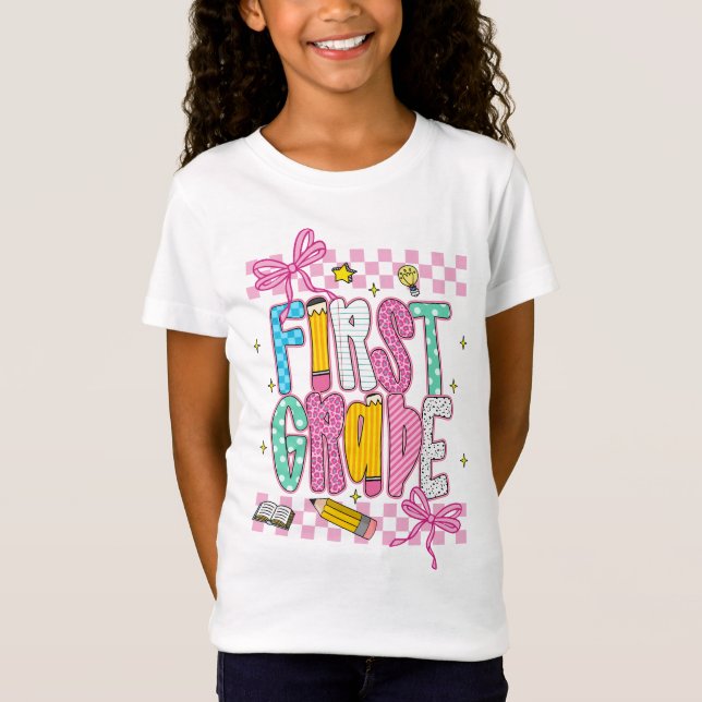 Camiseta Retro First  Grade  (Frente)