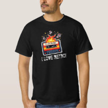 Camiseta Retro Fita Cassete dos Anos 80 – Eu Amo R