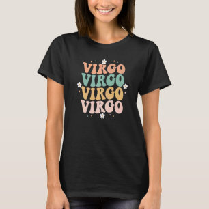 Camiseta Retro Floral Bacalhau Virgo Astrologia Zodiac Sina