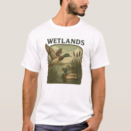 Camiseta Retro Flying Mallard Duck Hunting