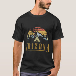Camiseta Retro Fogueira Acampamento Montanhas Ariz