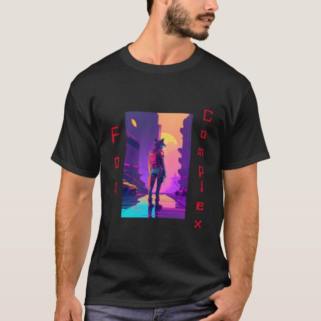 Camiseta Retro fox 2 (Frente)