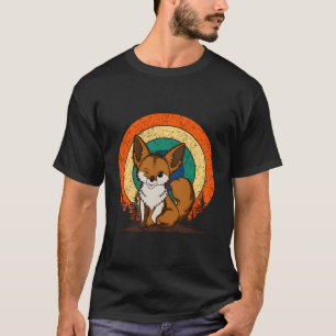 Camiseta Retro Fox Lover Animais Engraçados Para Homens Fur
