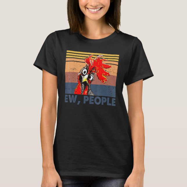 Camiseta Retro Frango Gente Ew  Amor de Frango Animal Sarca (Frente)