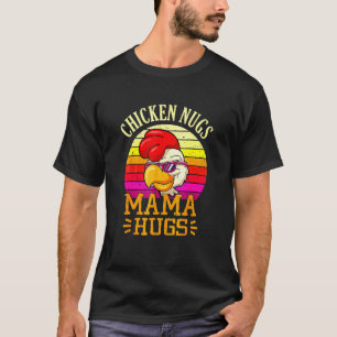 Camiseta Retro Frango Nugs E Abraços Da Mamãe Dia Das Mães