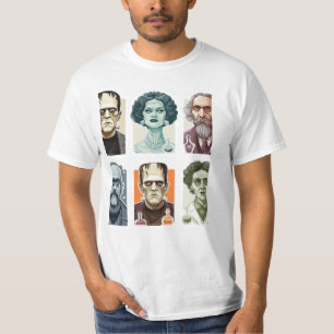 Camiseta Retro Frankenstein Monster Character Art Halloween