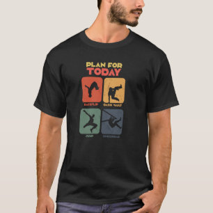 Camiseta Retro Freerunner Acrobat Plano Para Hoje Parkour