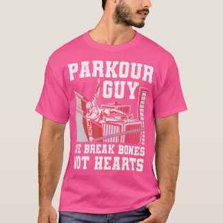 Camiseta Retro Freerunner Treinamento de Parkour Silhueta R