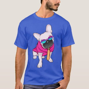 Camiseta Retro Frenchie 90s Estilo francês Bulldog vestindo