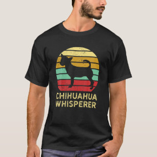 Camiseta Retro Funny Chihuahua Mãe Gift Chiwawa Mama Cute P