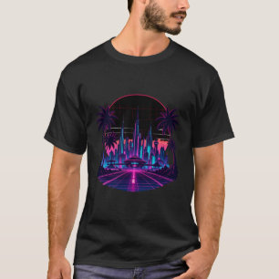 Camiseta Retro Futurismo Neon Synthwave