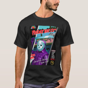 Camiseta Retro Game Series Sexta-feira o 13 Relaxe do Ajust