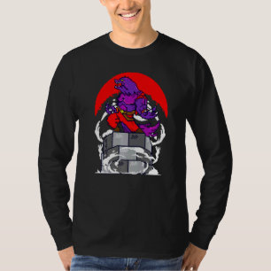 Camiseta Retro Gamer 8 Bits Werewolf Howling Moon Wolf V