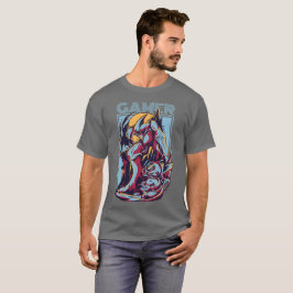 Camiseta Retro Gamer Alien Monster Vintage Arcade Graphic