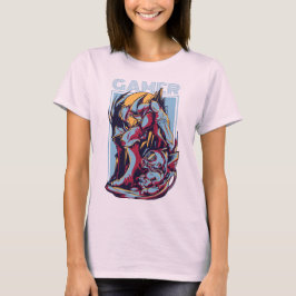 Camiseta Retro Gamer Alien Monster Vintage Arcade Graphic