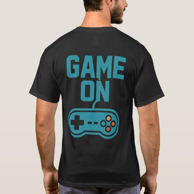 Camiseta “Retro Gamer T-Shirt – Classic Arcade Pixel Tee” (Verso)