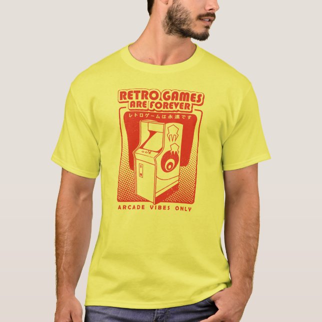 Camiseta Retro Games Are Forever (Frente)