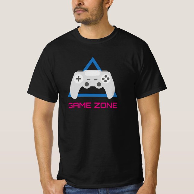 Camiseta Retro Gaming Controller Neon (Frente)