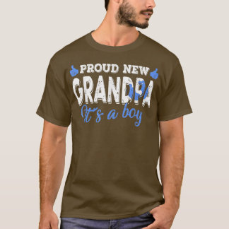 Camiseta Retro Gênero Revela Novo Vovô Orgulhoso É Um Menin