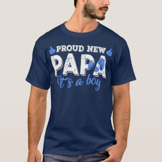 Camiseta Retro Gênero Revela Orgulho Novo Papá É Um Menino
