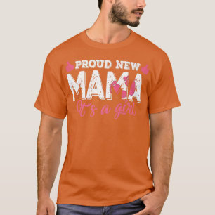 Camiseta Retro Gênero Revela Orgulhosa Nova Mãe É uma Menin