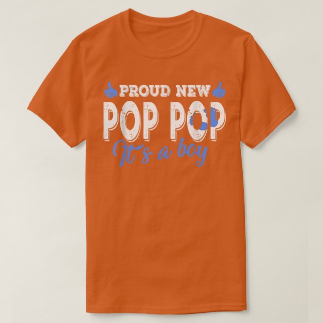 Camiseta Retro Gênero Revela Orgulhosa Nova Pop de Pop É Um (Frente do Design)