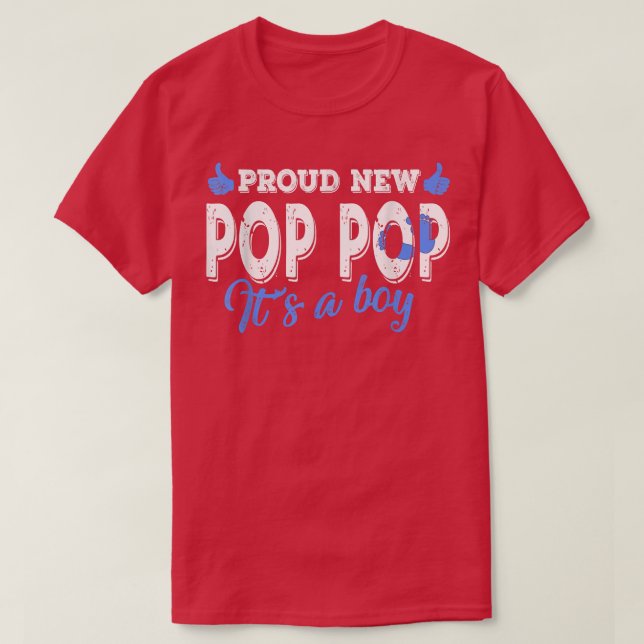 Camiseta Retro Gênero Revela Orgulhosa Nova Pop de Pop É um (Frente do Design)