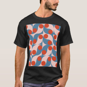 Camiseta Retro Geométrico: Mosaico Vintage Moderno.