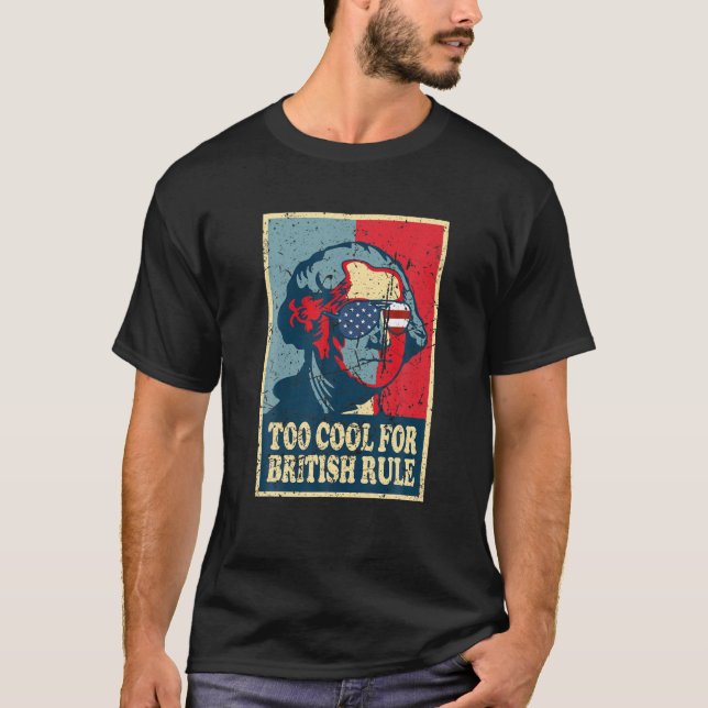 Camiseta Retrô George Washington Legal Para Regra Britânica (Frente)