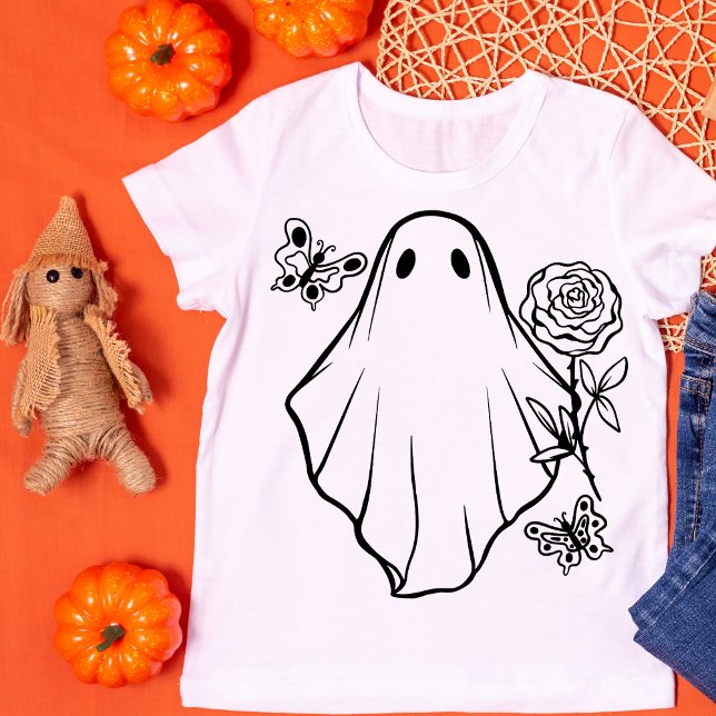 Camiseta Retro Ghost Halloween (Criador carregado)