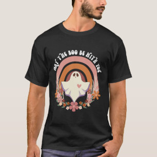 Camiseta Retro Ghost Vintage Floral Boho Halloween Fal