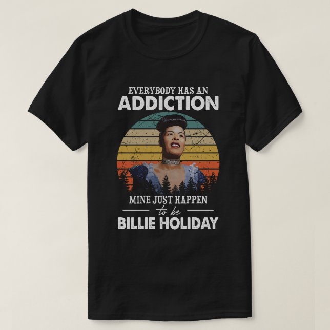 Camiseta Retro Gift Mine É Billie Holiday (Frente do Design)