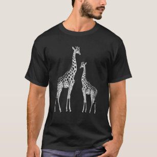 Camiseta Retro Giraffe Funny Safari Arte Animal