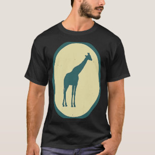 Camiseta Retro Giraffe Vintage Wild Animal