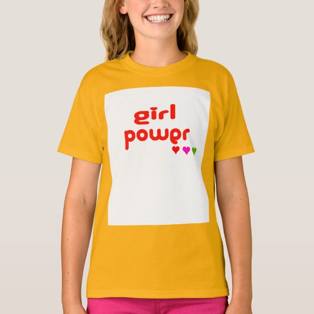 Camiseta Retro Girl Power (Frente)