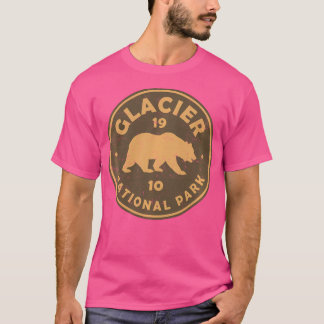 Camiseta Retro Glaciar National Park Montana Women Kids