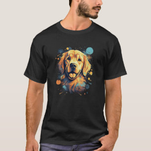 Camiseta Retro Golden Retriever Homens Mulheres Crianças 5